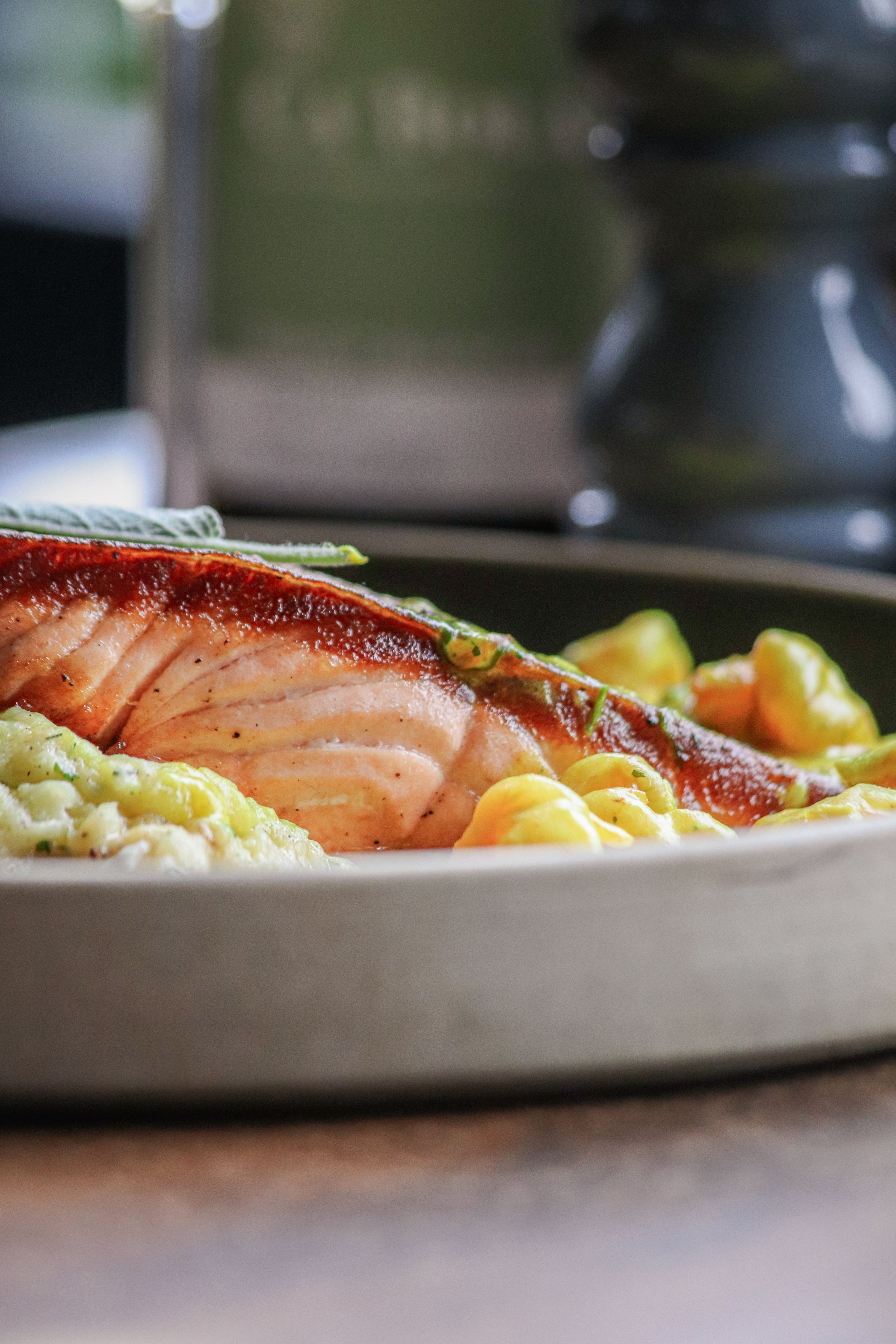 Lemon Garlic Butter Salmon with Roasted Vegetables